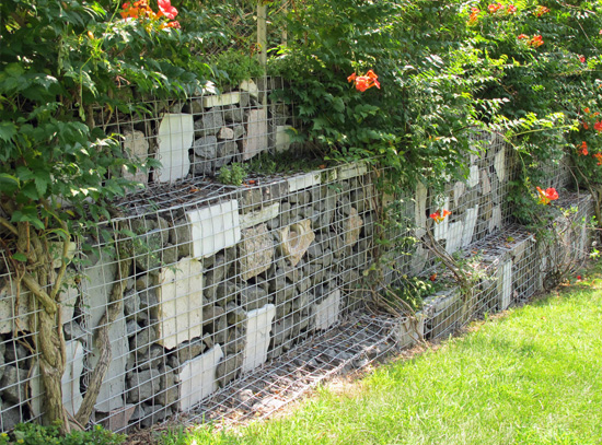 Gabion for decoration